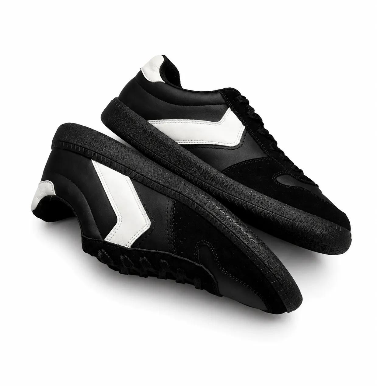 Kappa Black & White Low-Top Sneakers alternate view