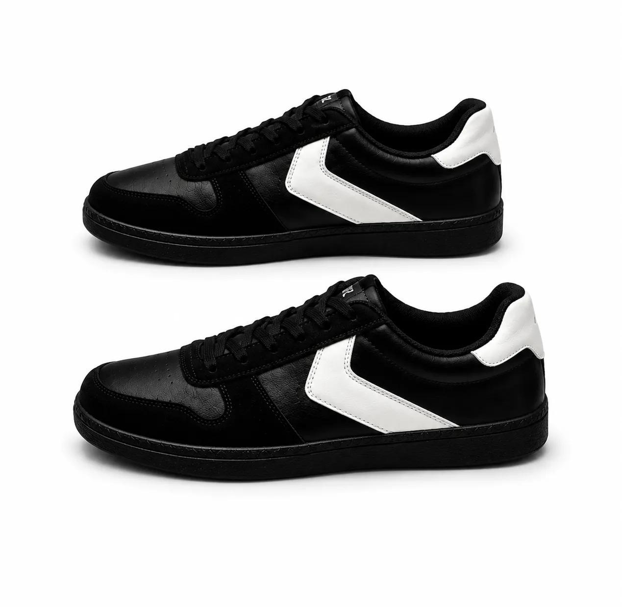 Kappa Black & White Low-Top Sneakers